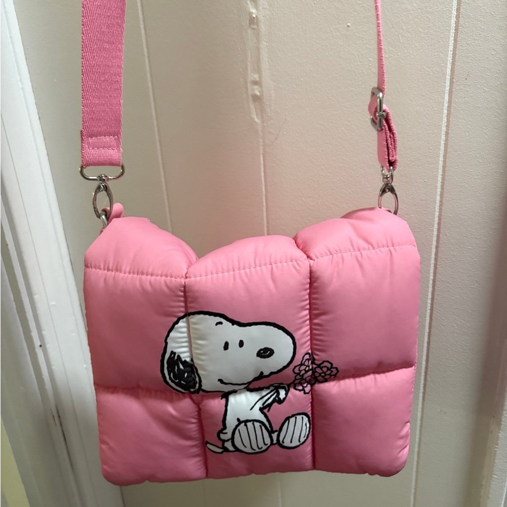 Pink Snoopy Kids Shoulder Bag
